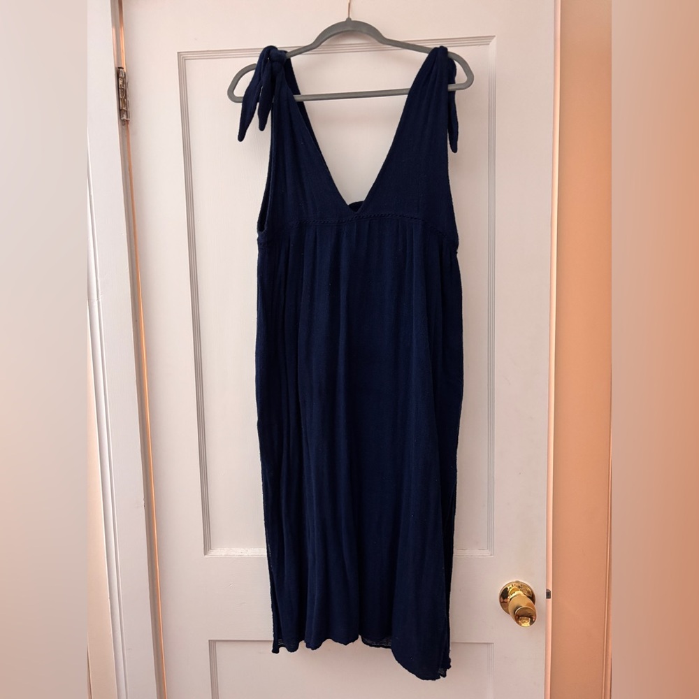 Jen’s Pirate Booty indigo gauze dress